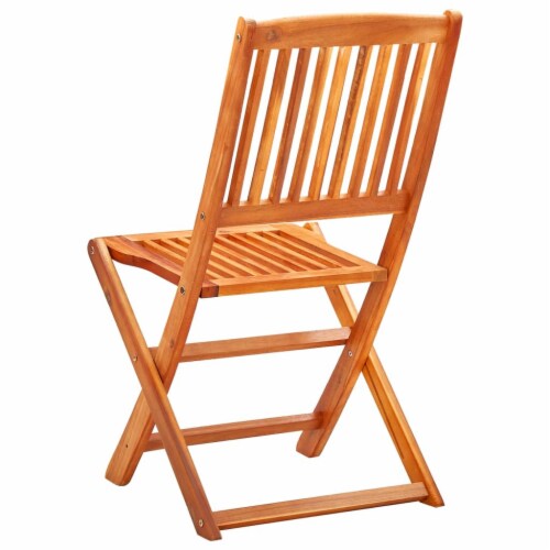 vidaXL 7 Piece Folding Patio Dining Set Solid Eucalyptus Wood 7