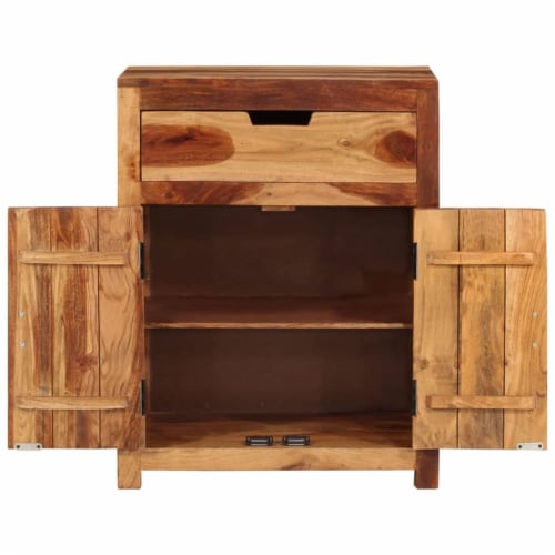vidaXL Sideboard 23 x13.8 x29.7  Solid Wood Acacia Perspective: left