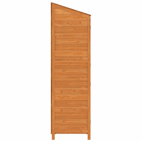 vidaXL Garden Shed Brown 21.7 x20.5 x68.7 Solid Wood Fir Perspective: left