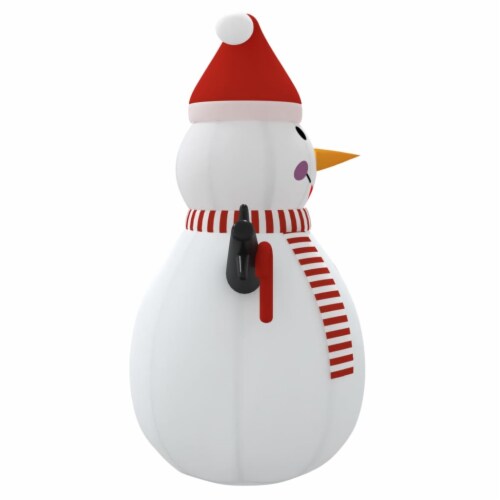 vidaXL Inflatable Snowman with LEDs 12 ft Perspective: left
