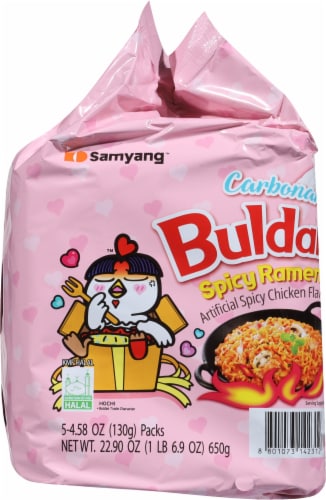 Samyang® Buldak® Carbonara Spicy Chicken Flavored Ramen Perspective: left
