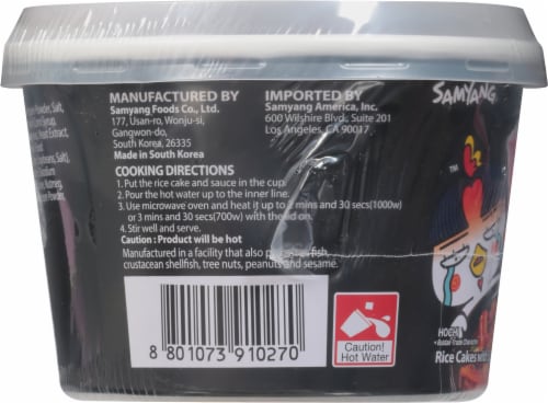 Samyang Buldak Hot Chicken Flavored Topokki Perspective: left