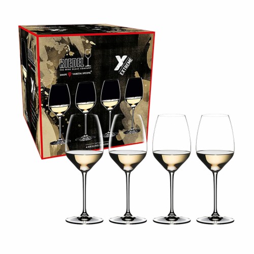 Riedel Extreme Riesling Wine Glasses for White Wines, Pack of 4 Stemmed