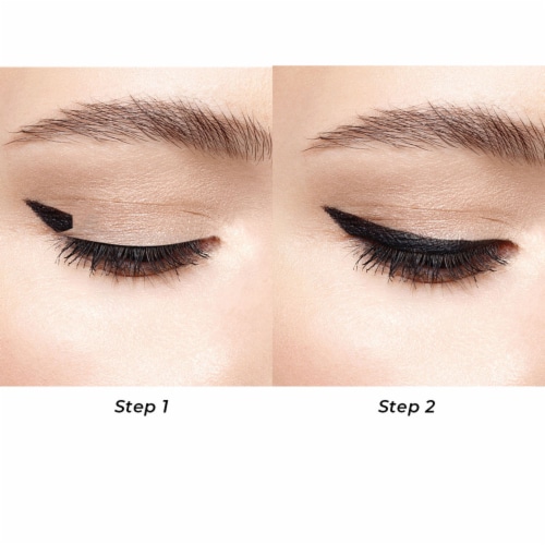 MCoBeauty Winged Eyeliner Stamp & Liquid Liner Duo Smudge + Water-Resistant - Black Perspective: left