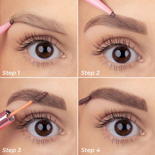 MCoBeauty Brow Fill & Set Micro Eyebrow Pencil & Tinted Gel Up to 12 Hr. Wear - Light/Medium Perspective: left