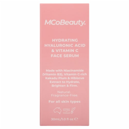 MCoBeauty Hydrating Serum With Hyaluronic Acid & Vitamin C For All Skin Types Perspective: left