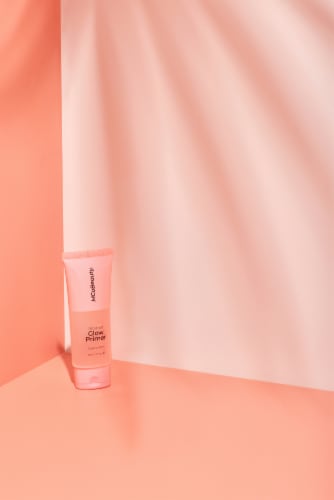 MCoBeauty Cooling Sherbet Primer Hydrates Preps Skin + Minimizes Pores For Makeup Application Perspective: left
