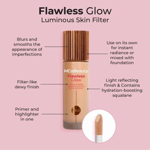 MCoBeauty Flawless Glow Luminous Filter - Shade 7 Warm Honey Perspective: left