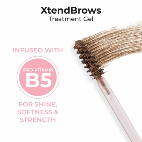 MCoBeauty XtendBrows Treatment Brow Gel 2-in-1 Solution to Condition and Lift - Light/Medium Perspective: left