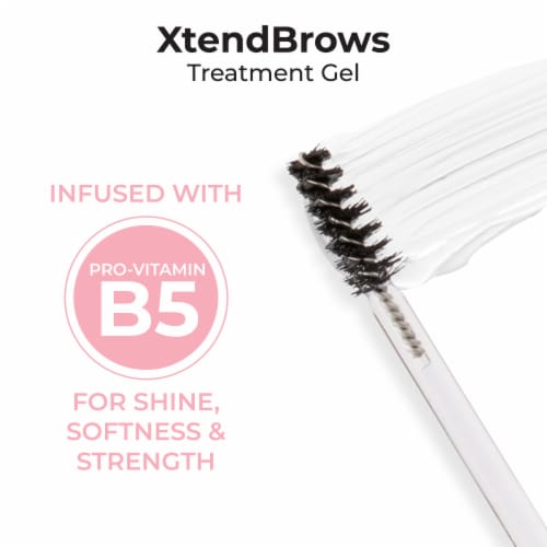 MCoBeauty XtendBrows Treatment Brow Gel 2-in-1 Solution to Condition and Lift - Clear Perspective: left