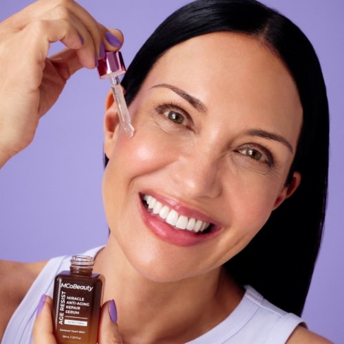 MCoBeauty Age Resist Miracle Anti-Aging Repair Facial Serum For All Skin Types Perspective: left