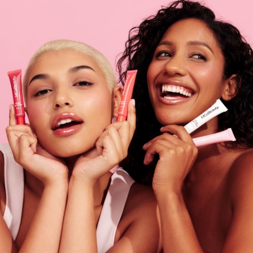 MCoBeauty® Glass Lip Gloss - Berry Perspective: left