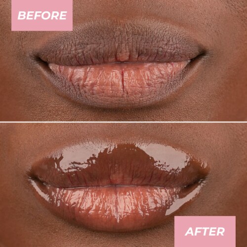 MCoBeauty Lip Pop 2-in-1 Lip Gloss & Ultra Balm - Pina Colada Perspective: left