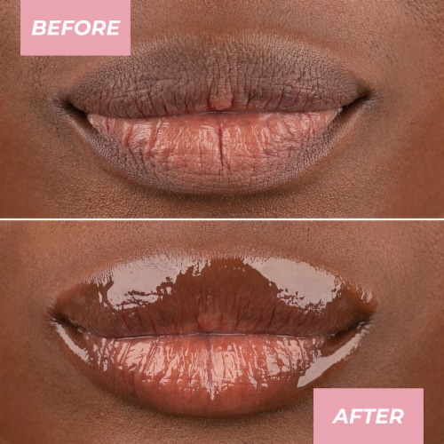 MCoBeauty® Lip Pop 2-in-1 Lip Gloss & Ultra Balm - Gummy Bear Perspective: left