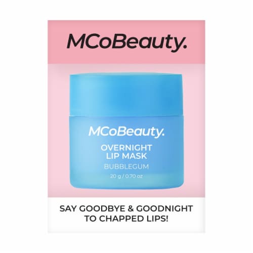 MCoBeauty Overnight Lip Mask - Bubble Gum Perspective: left
