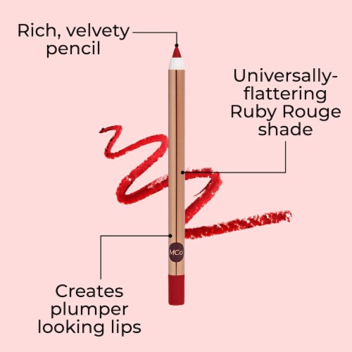 MCoBeauty® Longwear Liquid Lip Liner - Ruby Rouge Perspective: left