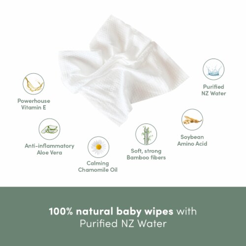 Organic Water Wipes with Cotton and Aloe - Baby Wipes