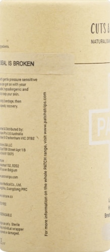 Patch Natural Light Bamboo Strip Bandages 25 Count Perspective: left