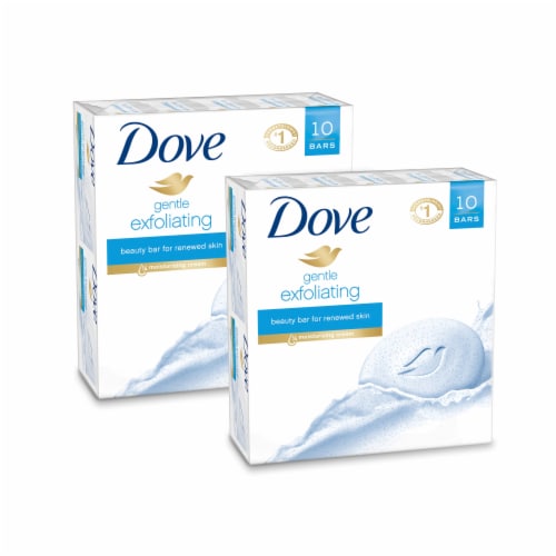 Dove Gentle Exfoliating Beauty Bar for Soft & Smooth Skin Perspective: left