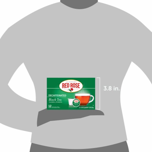 Red Rose Decaffeinated Black Tea Single Serve Cups 12ct - 6 Pack Perspective: left