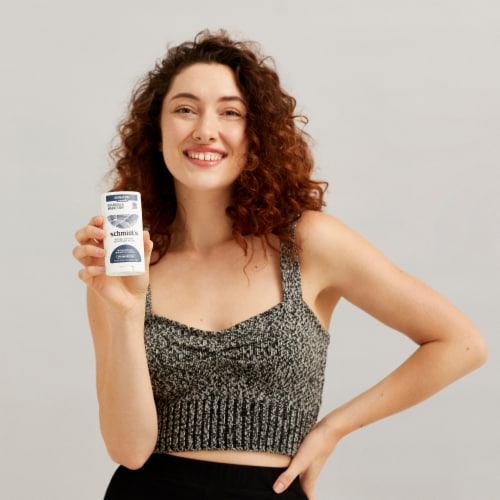 Schmidt's Aluminum-Free 24-Hour Odor Protection Charcoal & Magnesium Vegan Natural Deodorant Stick Perspective: left