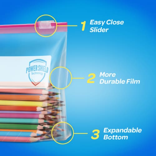 Ziploc® Sliding Gallon Storage Bag Perspective: left
