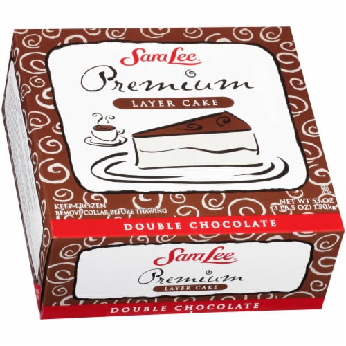 Sara Lee Round Double Chocolate Premium Butter Cream Layer Cake, 3.312 Pound -- 4 per case Perspective: left
