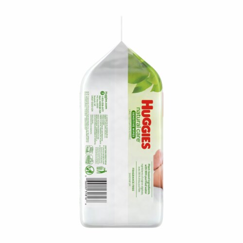 Huggies Natural Care® Sensitive Baby Wipes Refill Pack Perspective: left