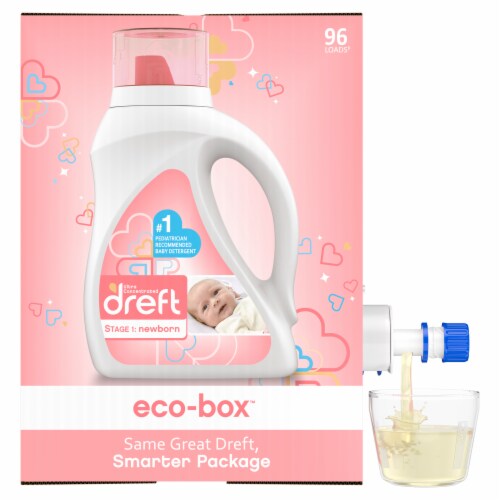 Dreft Newborn Liquid Laundry Detergent Perspective: left