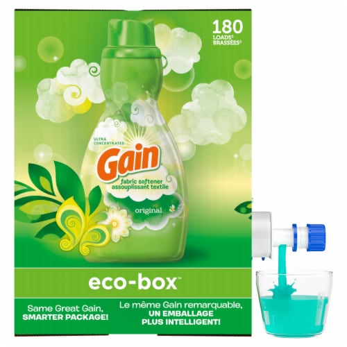 Gain Original Scent Liquid Fabric Softener Perspective: left