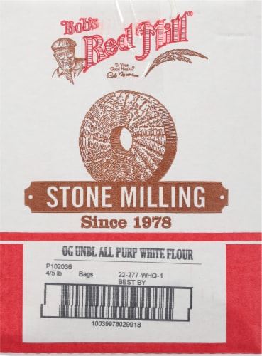 Bob's Red Mill® Organic Unbleached White All-Purpose Flour Perspective: left