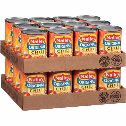 Nalley® Original Chili Con Carne with Beans Case Lot Sale Perspective: left