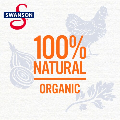 Swanson® 100% Natural Low Sodium Organic Chicken Broth Perspective: left