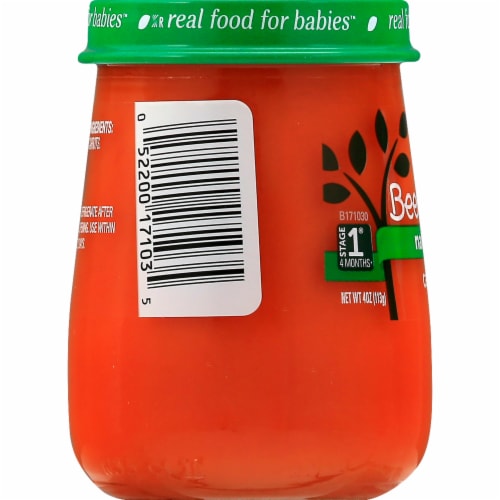 Beech-Nut Naturals Just Carrots Stage 1 Baby Food Perspective: left
