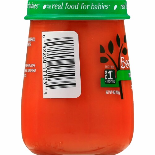 Beech-Nut® Naturals Stage 1 Just Carrots Baby Food Jars Perspective: left