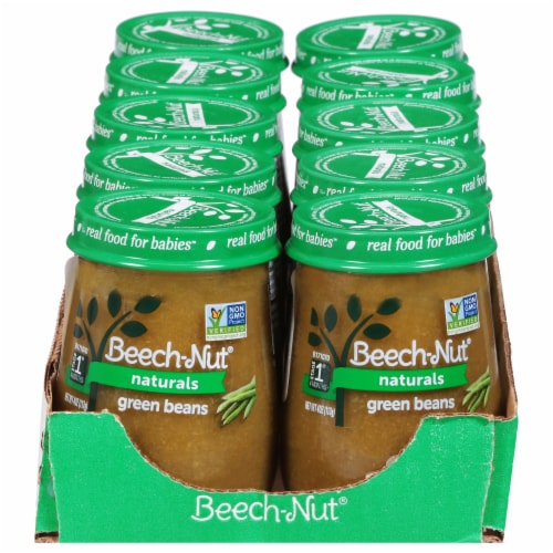 Beech-Nut® Naturals Green Beans Stage 1 Baby Food Perspective: left