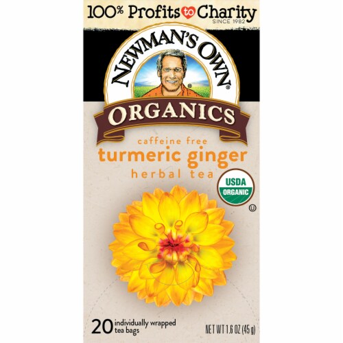 Newman's Own Organic Variety Pack Herbal Tea with 20 Tea Bags Per Box (4 Pack) Perspective: left