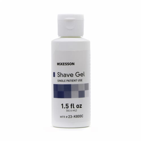 McKesson Shaving Gel 1.5 oz. Flip Top Bottle , 23-K800C, 1 Ct Perspective: left