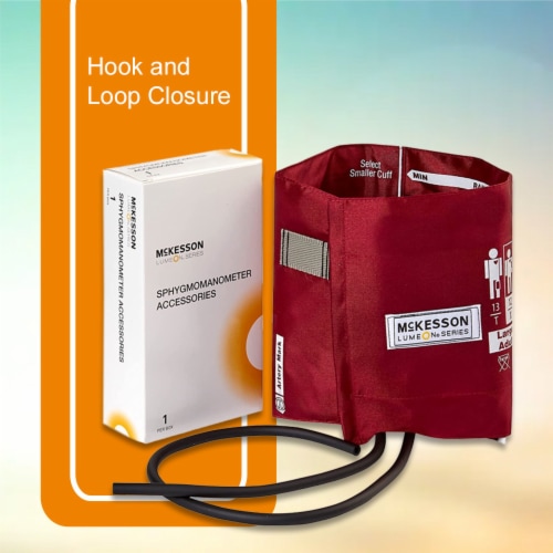 McKesson LUMEON Large Adult Cuff Arm Reusable Blood Pressure Cuff 1 per Box Perspective: left