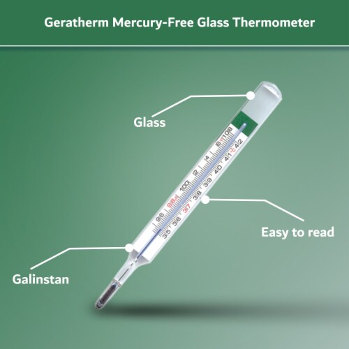 Geratherm Glass Oral Thermometer 20010-100 1 Each Perspective: left