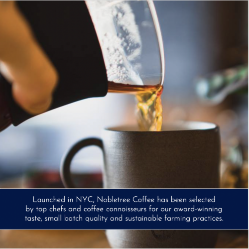 Nobletree "Gato Preto" Medium Roast Whole Bean Coffee, 12 oz Perspective: left
