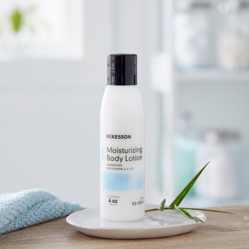 McKesson Summer Rain Scent Hand and Body Moisturizer Lotion 4 oz. Bottle 53-1351-4 48 Ct Perspective: left