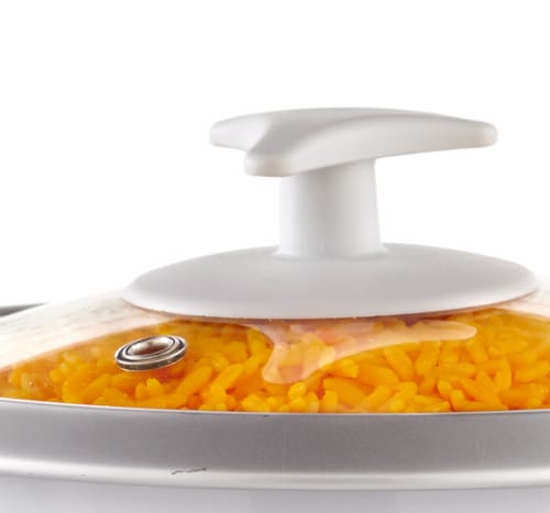 Continental 6-Cup (Cooked) Rice Cooker White Perspective: left