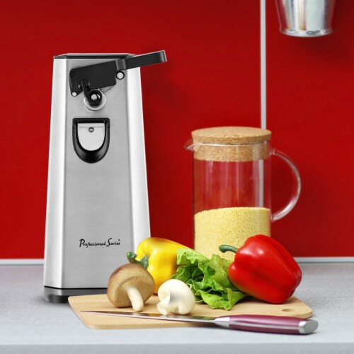 Professional Series Can Opener and Bottle Opener Stainless Steel Perspective: left