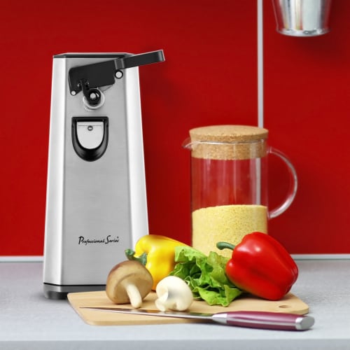 Professional Series Can Opener and Bottle Opener Stainless Steel Perspective: left