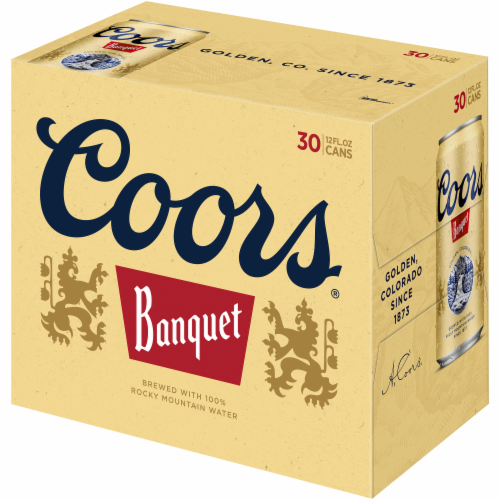 Coors Banquet Beer Perspective: right