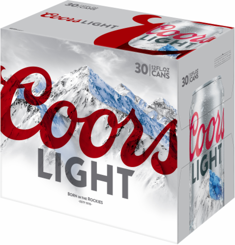 Coors Light Beer 30 Cans 12 Fl Oz