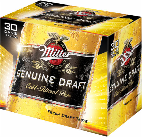 Miller Genuine Draft Beer Perspective: right