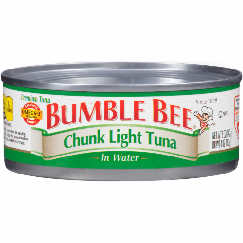 Bumble Bee Chunk Light Tuna in Water (Case Sale) Perspective: right