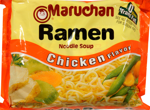 Maruchan Ramen Chicken Flavored Noodles (Case Sale) Perspective: right